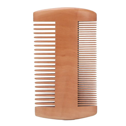 Wooden Beard Comb Mustache Comb Beard Care Grooming Double Sided AntiStatic Comb